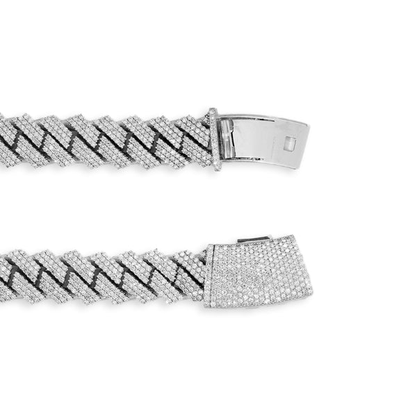3 Row Diamond Square Miami Cuban Chain