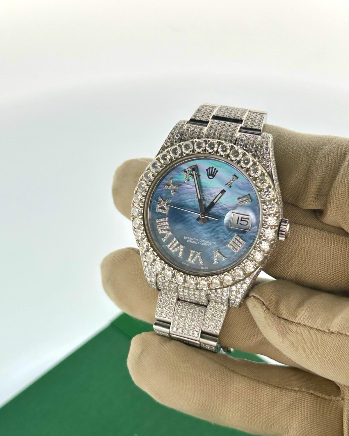 2016 Rolex Date-Just II Custom Natural Diamond