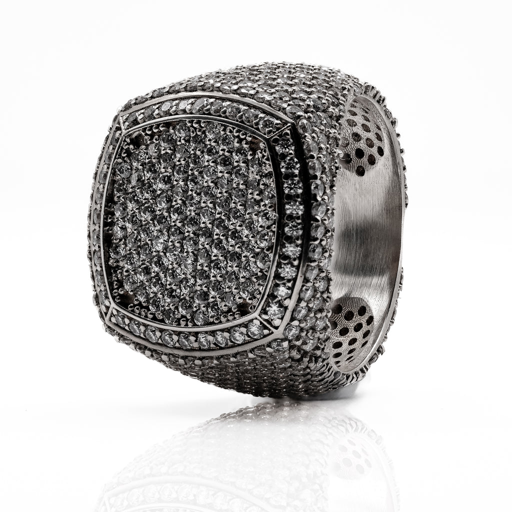 14KT White Gold Championship Style Ring W/ 1.76CT Diamonds