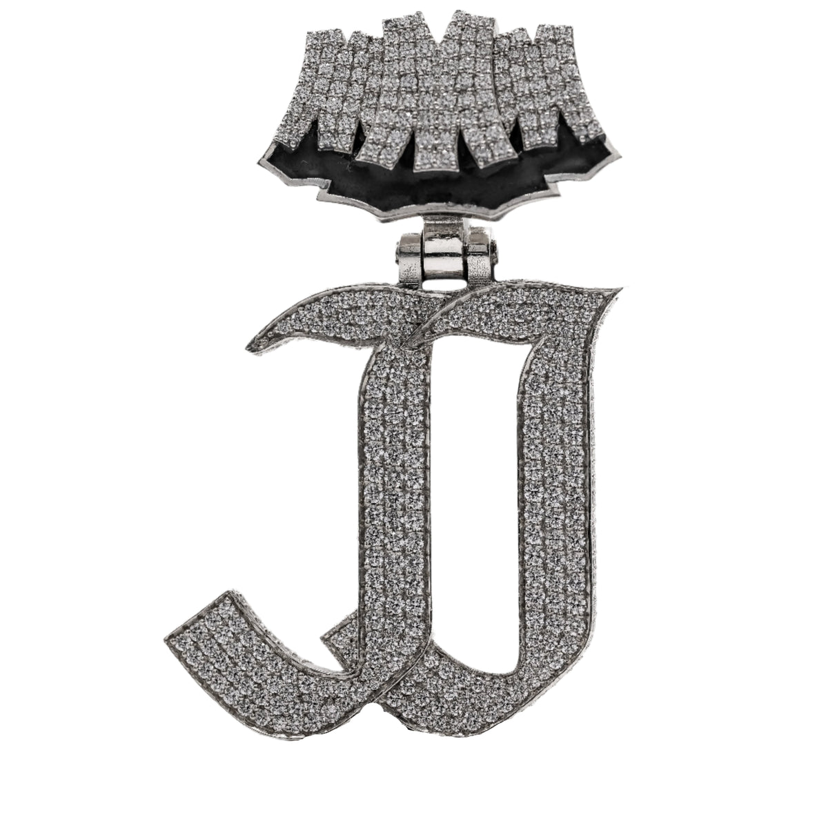 18Kt White Gold Custom JJ Pendant