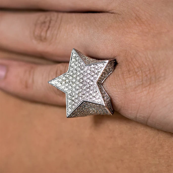 14KT Star Pinky Ring